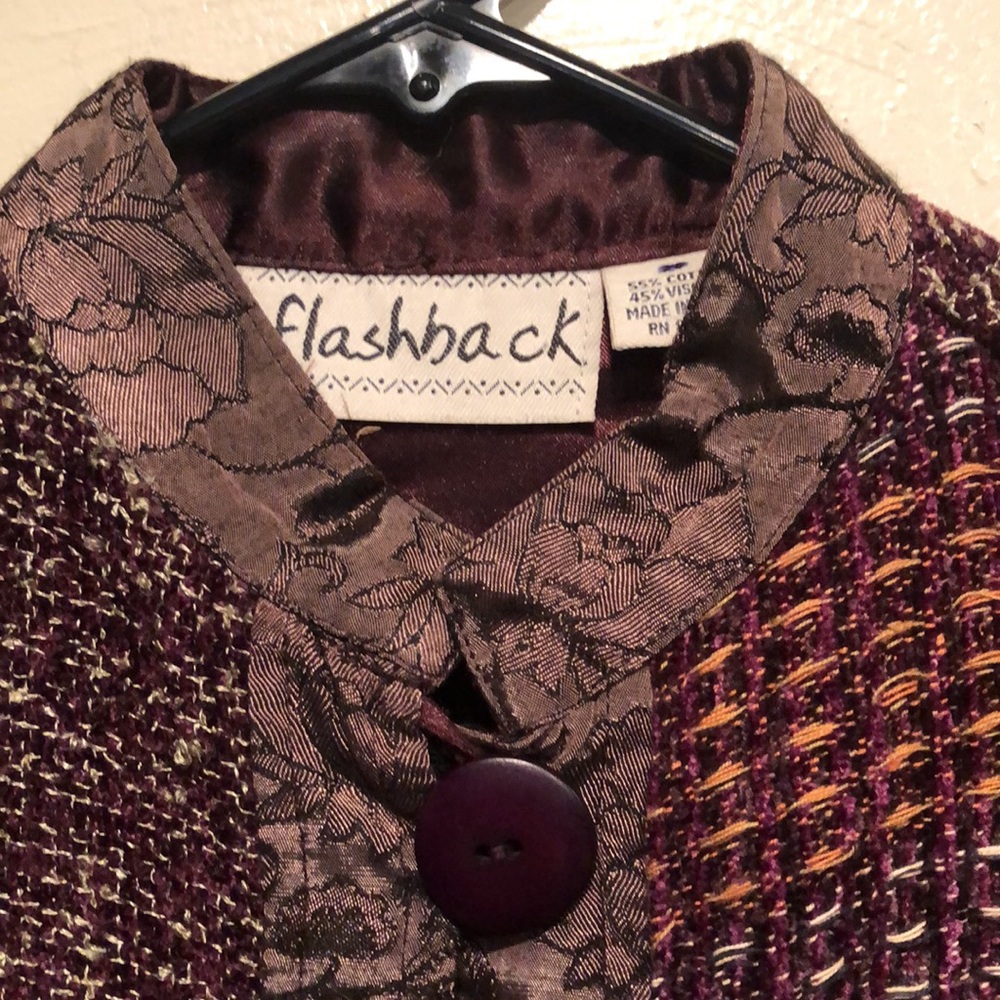 Flashback Mixed Media Patchwork Jacket. Size S/M - image 6
